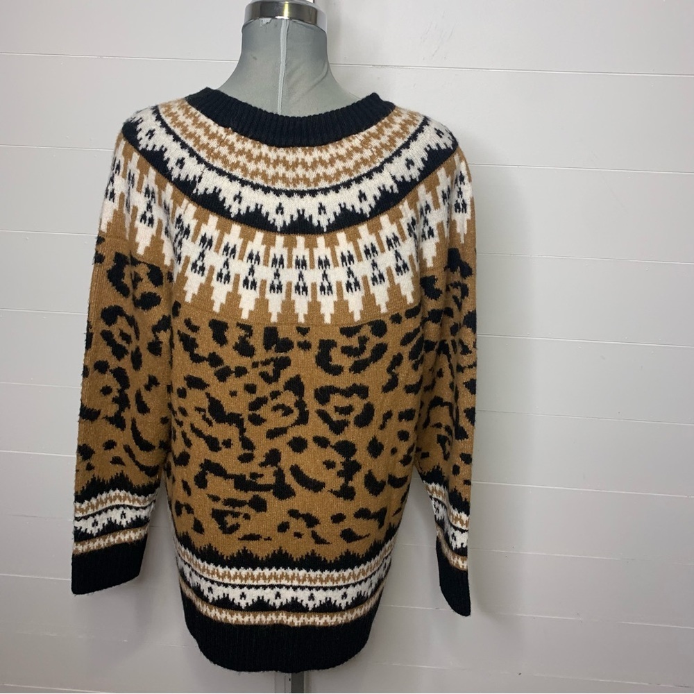 Torrid vegan cashmere leopard sweater 1X - Picture 9 of 12